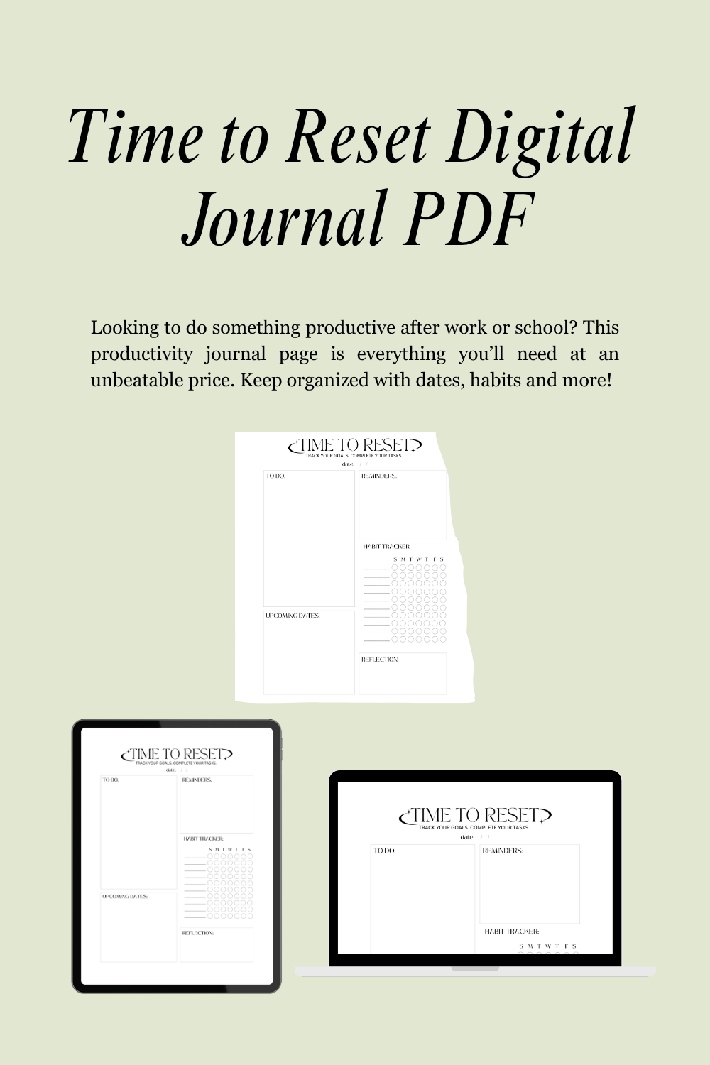 Productivity Journal PDF